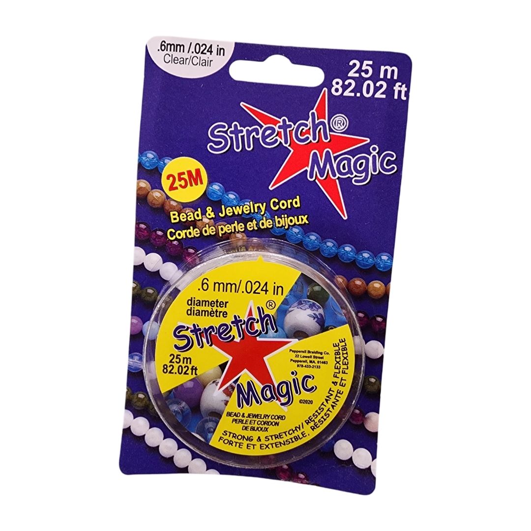 Stretch Magic 0 6mm Clear 25 Meters Bead Trimming Craft Co