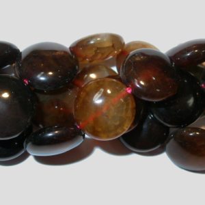 Agate - 12mm Puffy Coin - 39cm Strand