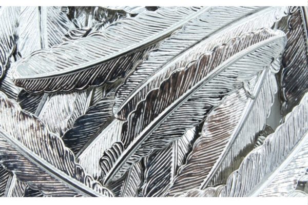 Leaf - 52 x 13mm - Antique Silver