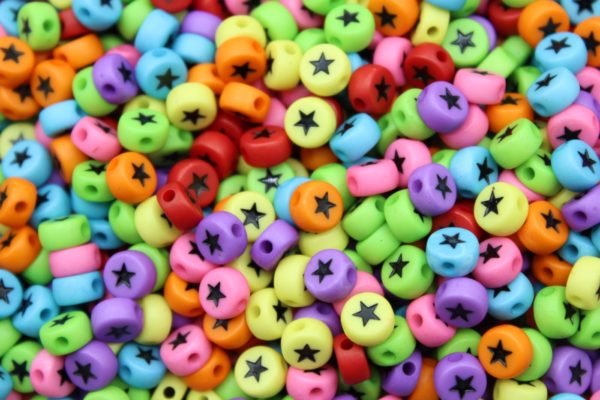 Star - Coin - 7mm - Multi Colour