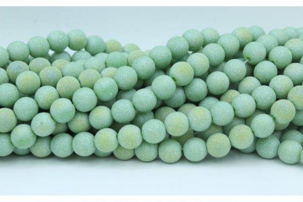 Stardust Bead - 8mm - 50cm - Green