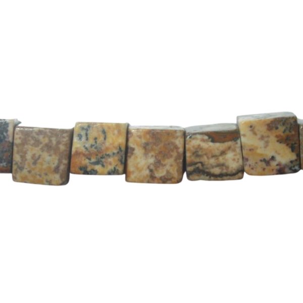 Picture Jasper - Cube - 4mm - 39cm Strand