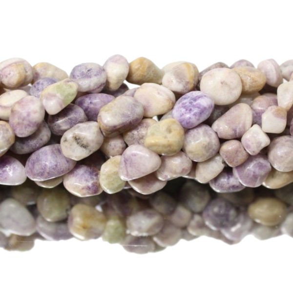 Purple Star Jasper - 5-7mm Tumblestone - 40cm Strand