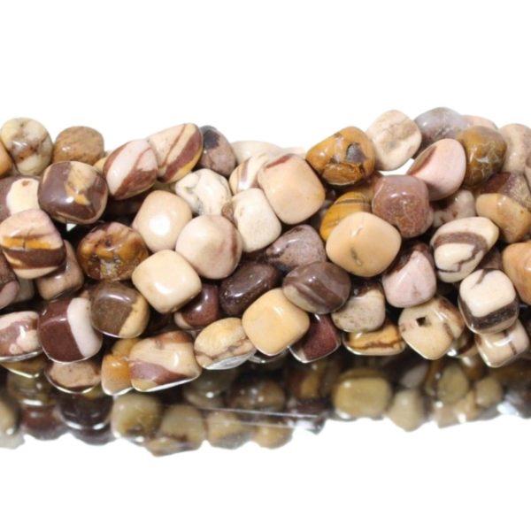 Zebra Jasper - 5-7mm Tumblestone - 40cm Strand