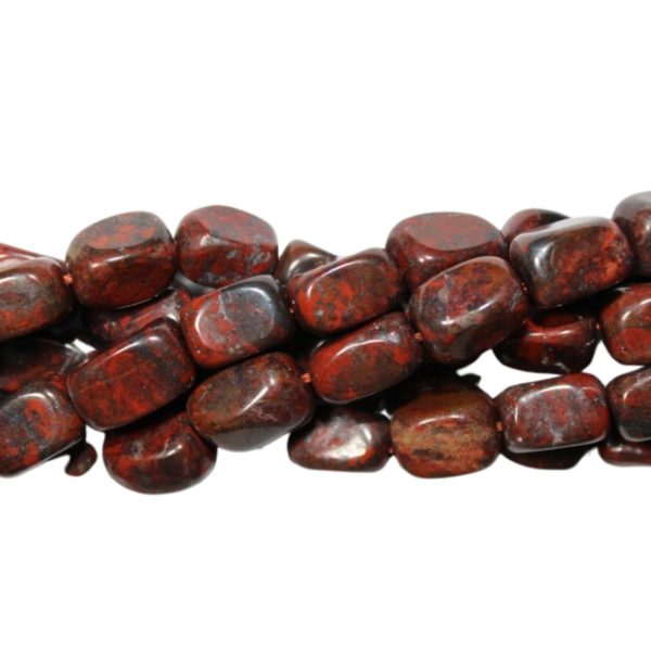 Mahogany Jasper - Nugget - 10 x 8mm - 38cm Strand