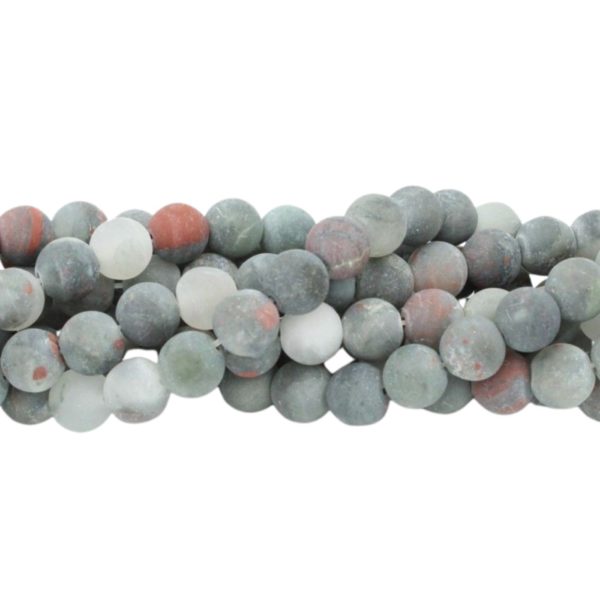 Jasper - Round - 10mm - Matte - B - 39cm Strand