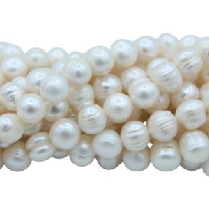 Freshwater Pearl - Semi Round - 10 - 11mm - 34cm Strand