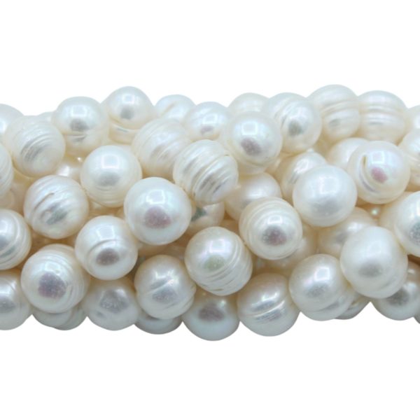 Freshwater Pearl - Semi Round - 11 - 12mm - 34cm Strand