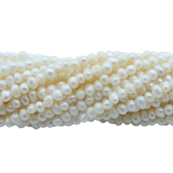 Freshwater Pearl - Semi Round - 2 - 2.5mm - 34cm Strand