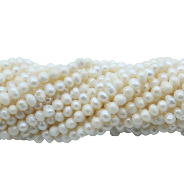 Freshwater Pearl - Semi Round - 3 - 3.5mm - 34cm Strand