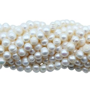 Freshwater Pearl - Semi Round - 8 - 9mm - 34cm Strand