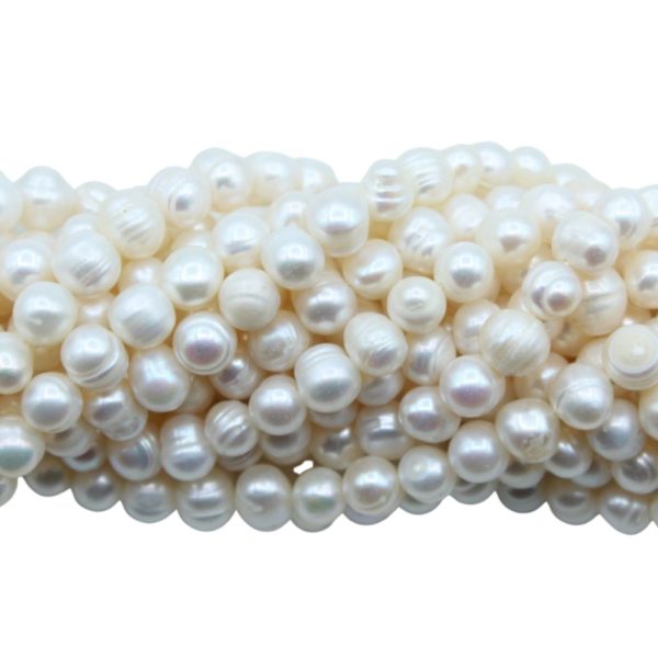 Freshwater Pearl - Semi Round - 8 - 9mm - 34cm Strand