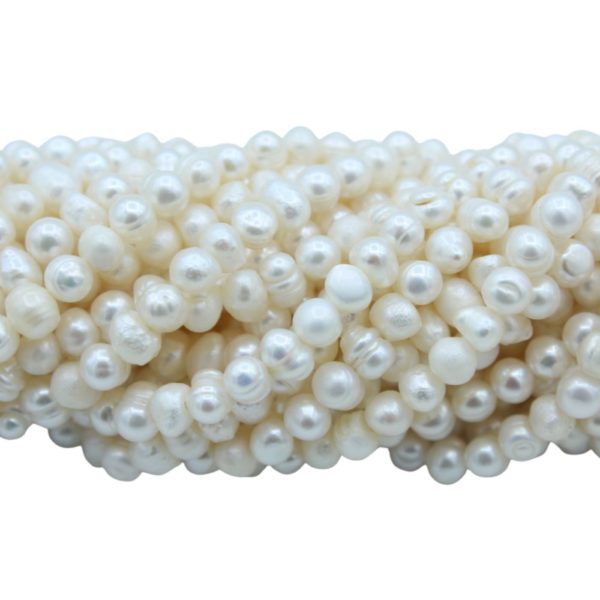 Freshwater Pearl - Semi Round - 4 - 5mm - 34cm Strand