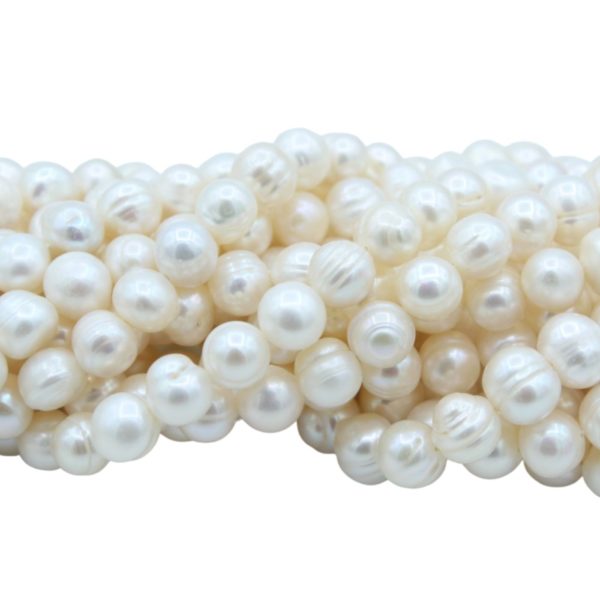 Freshwater Pearl - Semi Round - 9 - 10mm - 34cm Strand