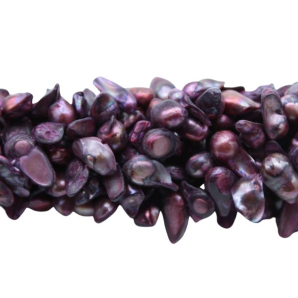 Freshwater Pearl - Blister - 7 - 11mm - 37cm Strand - Purple