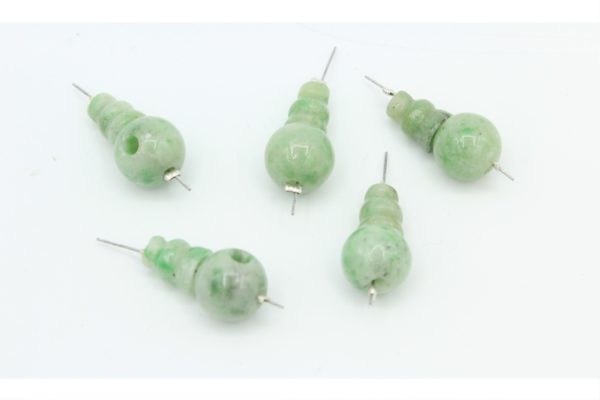 Guru Bead - Green Agate - 18 x 10mm