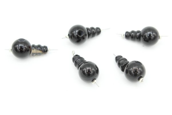 Guru Bead - Black Agate - 18 x 10mm