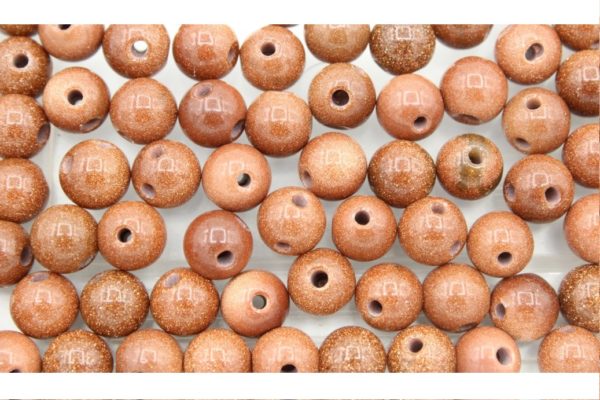 Guru Bead - Syn Sand Stone - 8mm Round