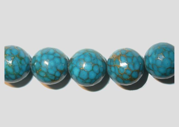 Agate - 15mm Round - 20cm Strand