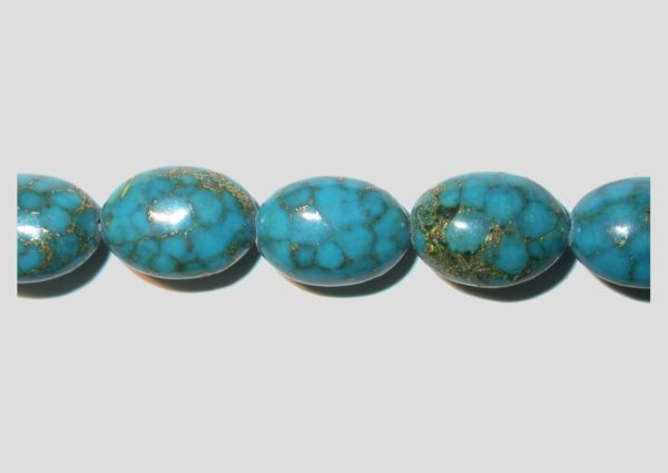 Agate - 20 x 14mm Flat Oval - 20cm Strand