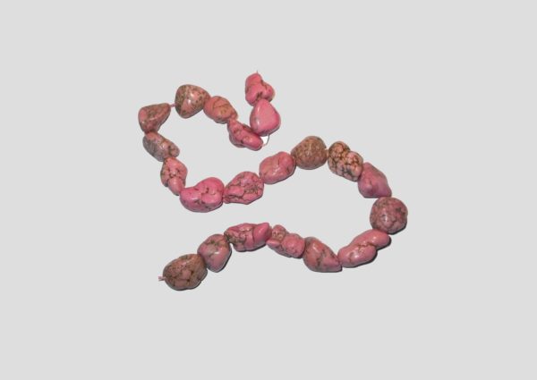 Pink Dyed Howlite Nugget - 44cm Strand