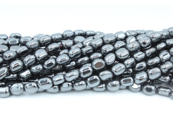 Hematite - 8mm Nugget Shape - 40cm Strand