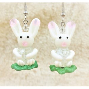 Easter Bunny Earrings - 30 x 18mm