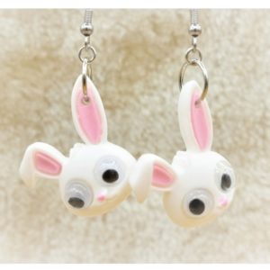 Easter Bunny Earrings - 34 x 26mm