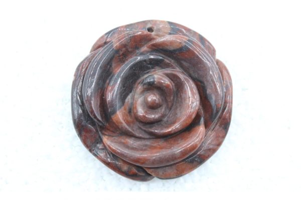 Jasper Rose Pendant - 50mm