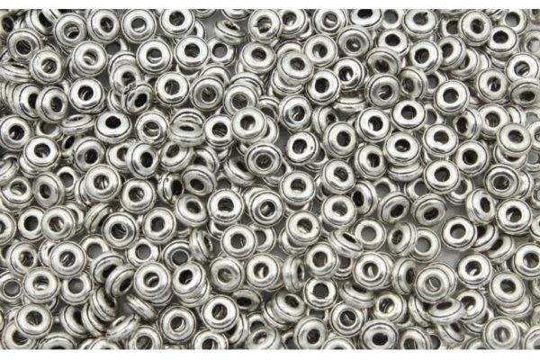 Spacer - 6 x 3mm - Antique Silver