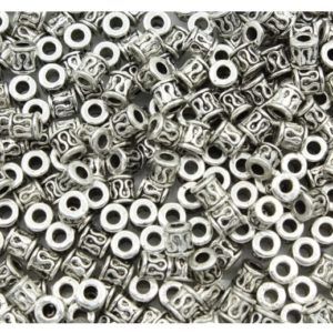 Drum Spacer - 4mm - Antique Silver