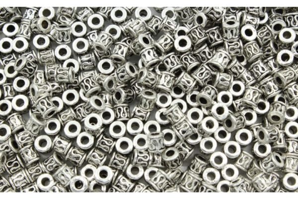 Drum Spacer - 4mm - Antique Silver