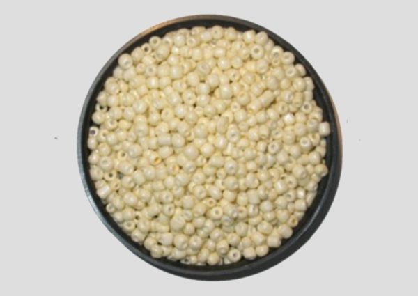 11/0 Bugle - Cream Opaque - Price per gram