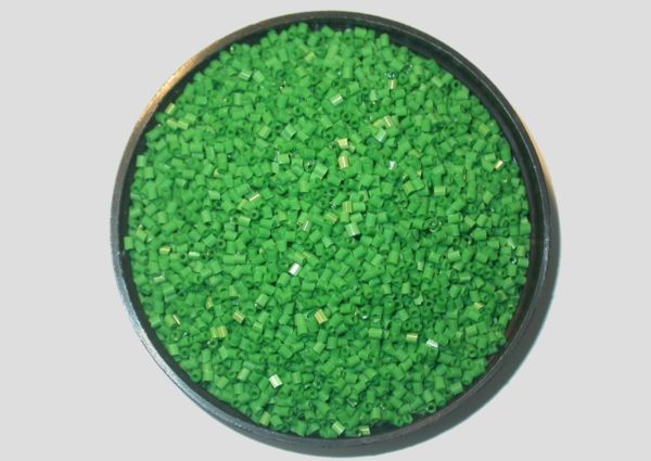 11/0 Bugle - Green Opaque - Price per gram