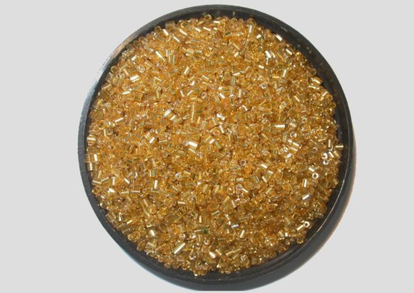 11/0 Bugle - Gold Silverlined - Price per gram