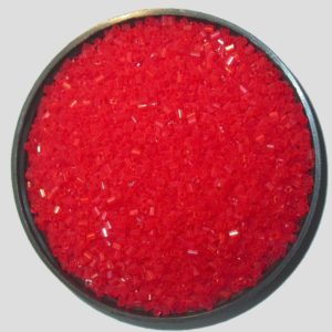 11/0 Bugle - Red Transparent - Price per gram