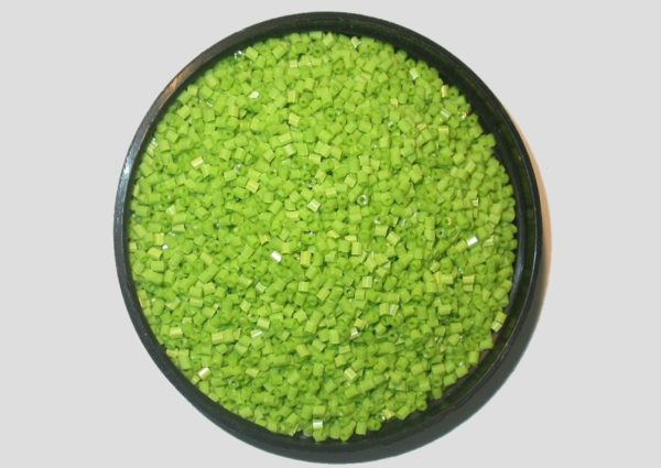 11/0 Bugle - Lt Green Opaque - Price per gram