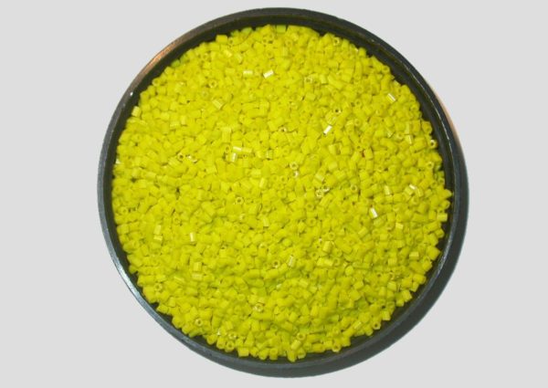 11/0 Bugle - Yellow Opaque - Price per gram