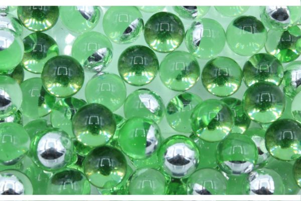 Round Ballotini Balls - 12mm - Peridot CAL