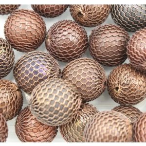 Mesh Bead - 16mm - Antique Copper