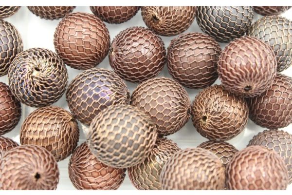 Mesh Bead - 16mm - Antique Copper