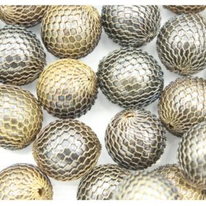 Mesh Bead - 16mm - Antique Brass