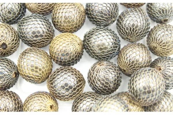 Mesh Bead - 16mm - Antique Brass