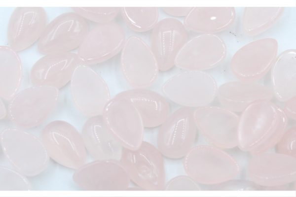 Rose Quartz Cabochon - Tear Drop - 6 x 9mm