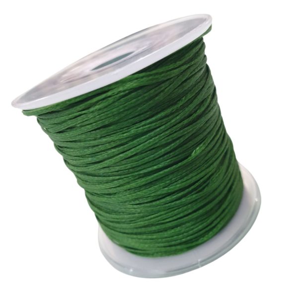 Waxed Linen - 1mm - Green - 50 Yards