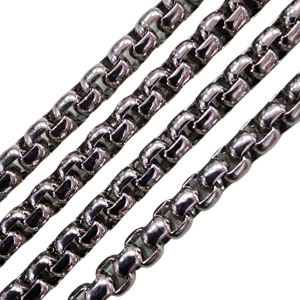 Chain - Copper - 2.5mm - Oval - Antique Silver - Price per cm