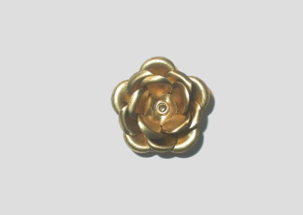 17mm - Rose With Turned Leaf