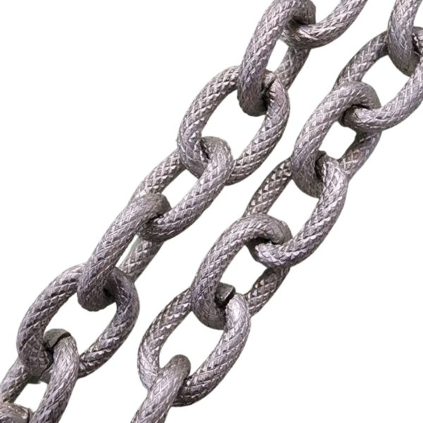 Chain - Aluminium - 14mm - Oval - PW Silver - Price per cm