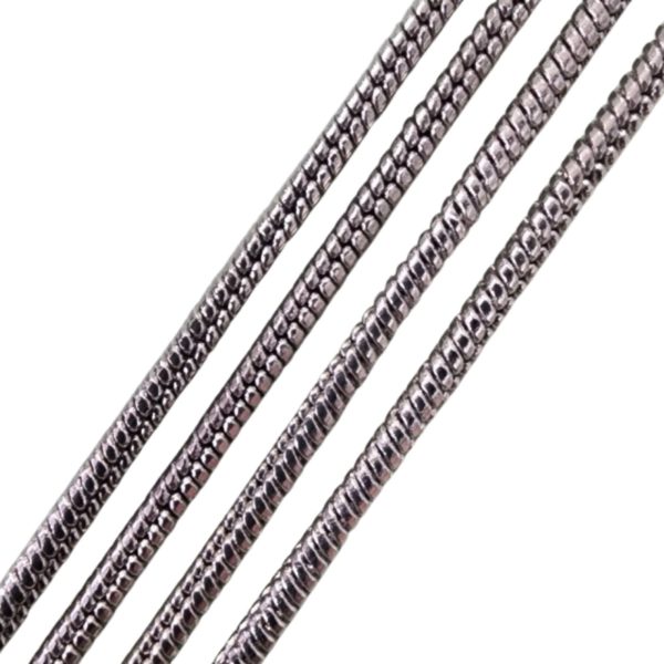 Chain - 2mm - Snake - Antique Silver - Price per cm