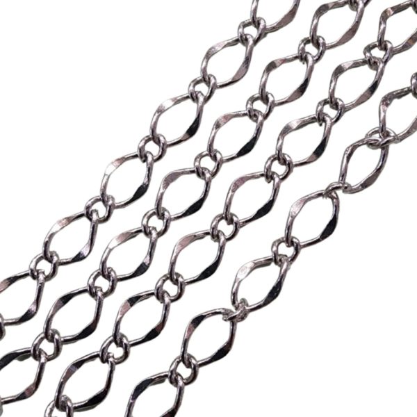 Chain - Copper - 6mm - Oval - Antique Silver - Price per cm